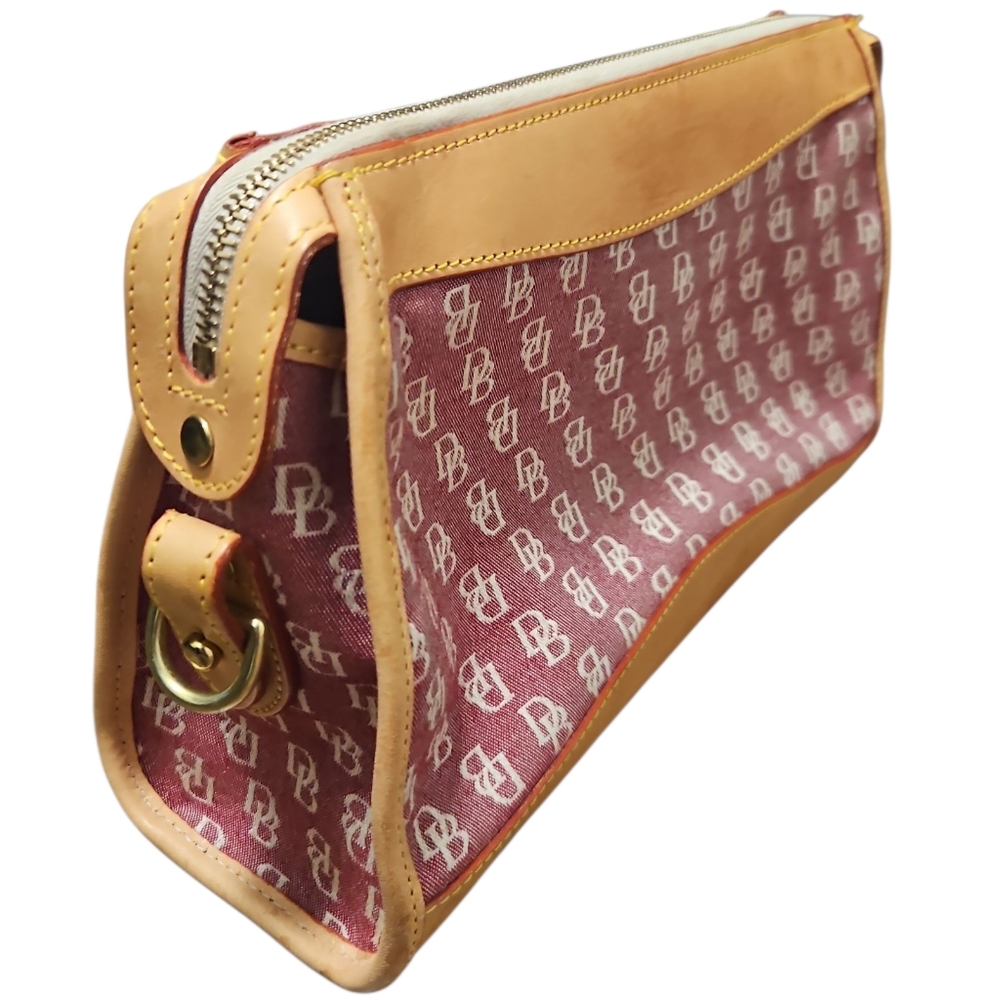 Dooney & Bourke Red Monogram Canvas Crossbody Bag - Picture 5 of 7